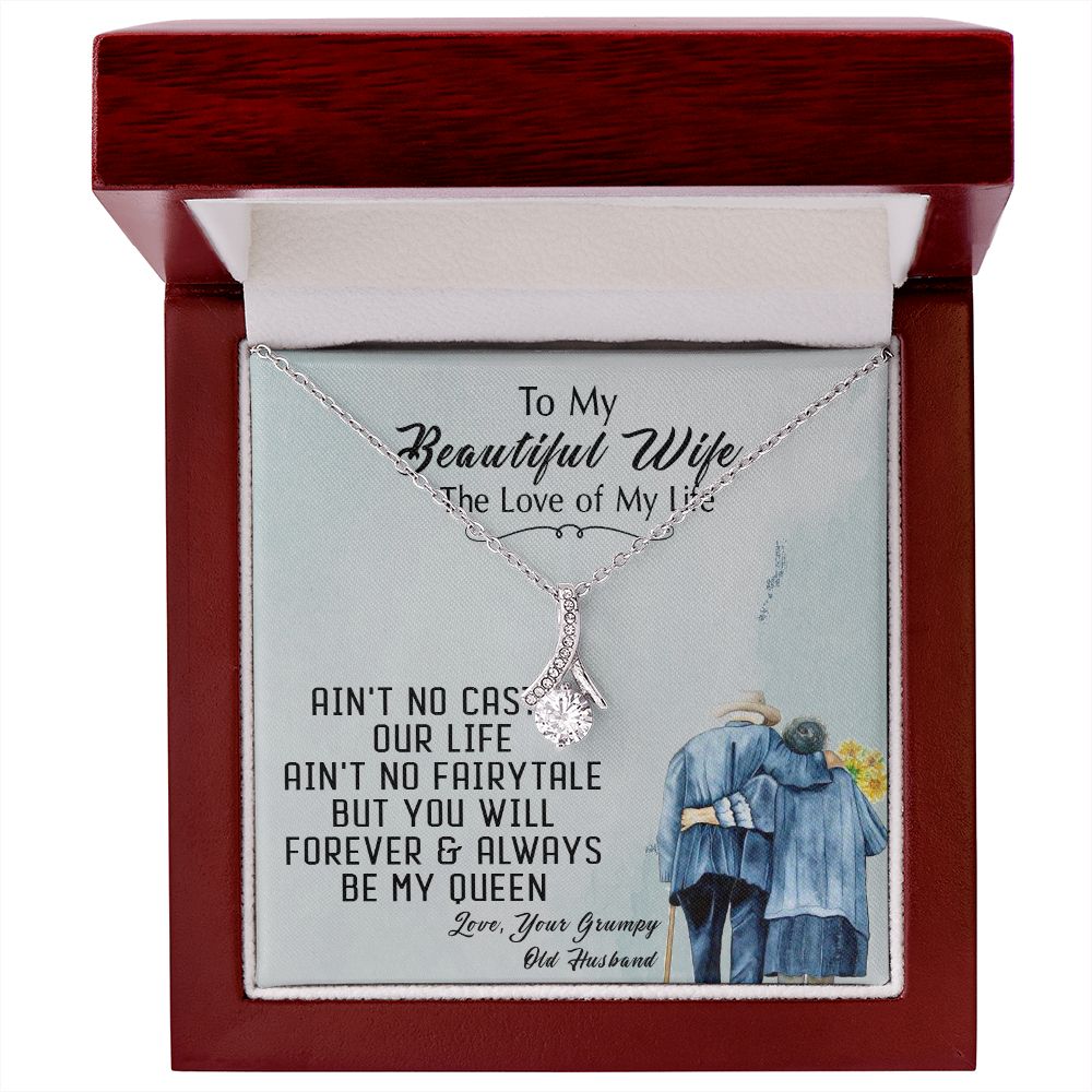 94B To My Beautiful Wife Necklace, Wife Necklace Gift from Husband, Gift Birthday