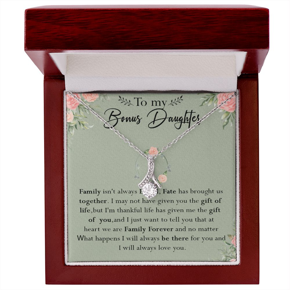 52B To my Bonus Daughter Necklace, Bonus Daughter, Step Daughter Gift, Gift Birthday