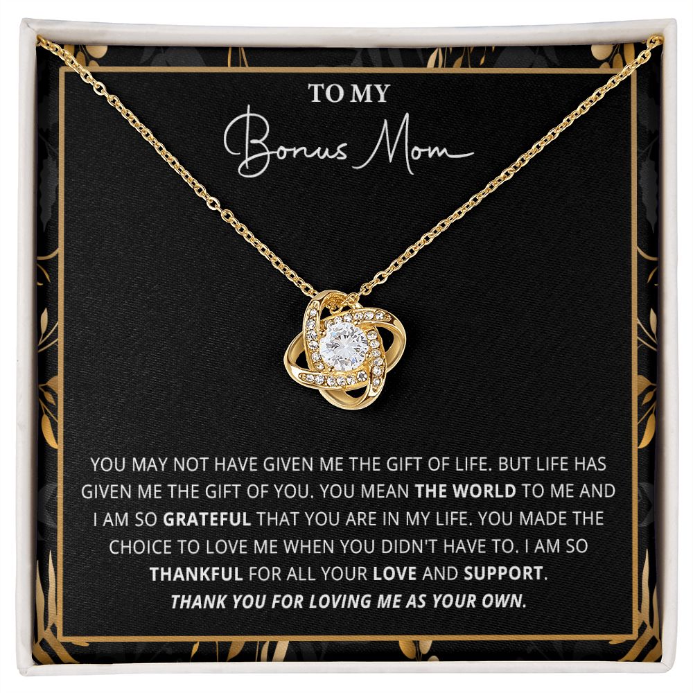 588A Bonus Mom Gift for Step Mother, Bonus Mom Necklace, Birthday Gift for Stepmom