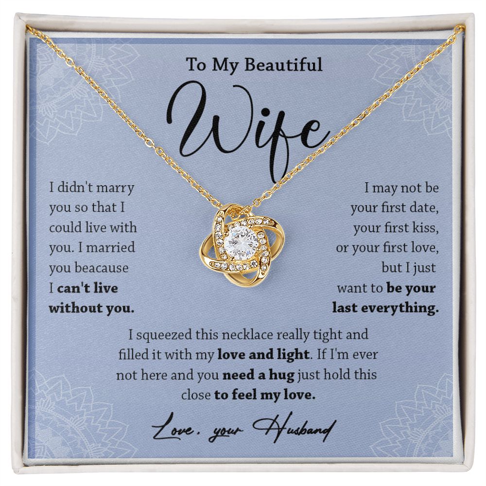 472A To My Wife Necklace, Necklace Gifts For Wife From Husband, Gift For Soulmate