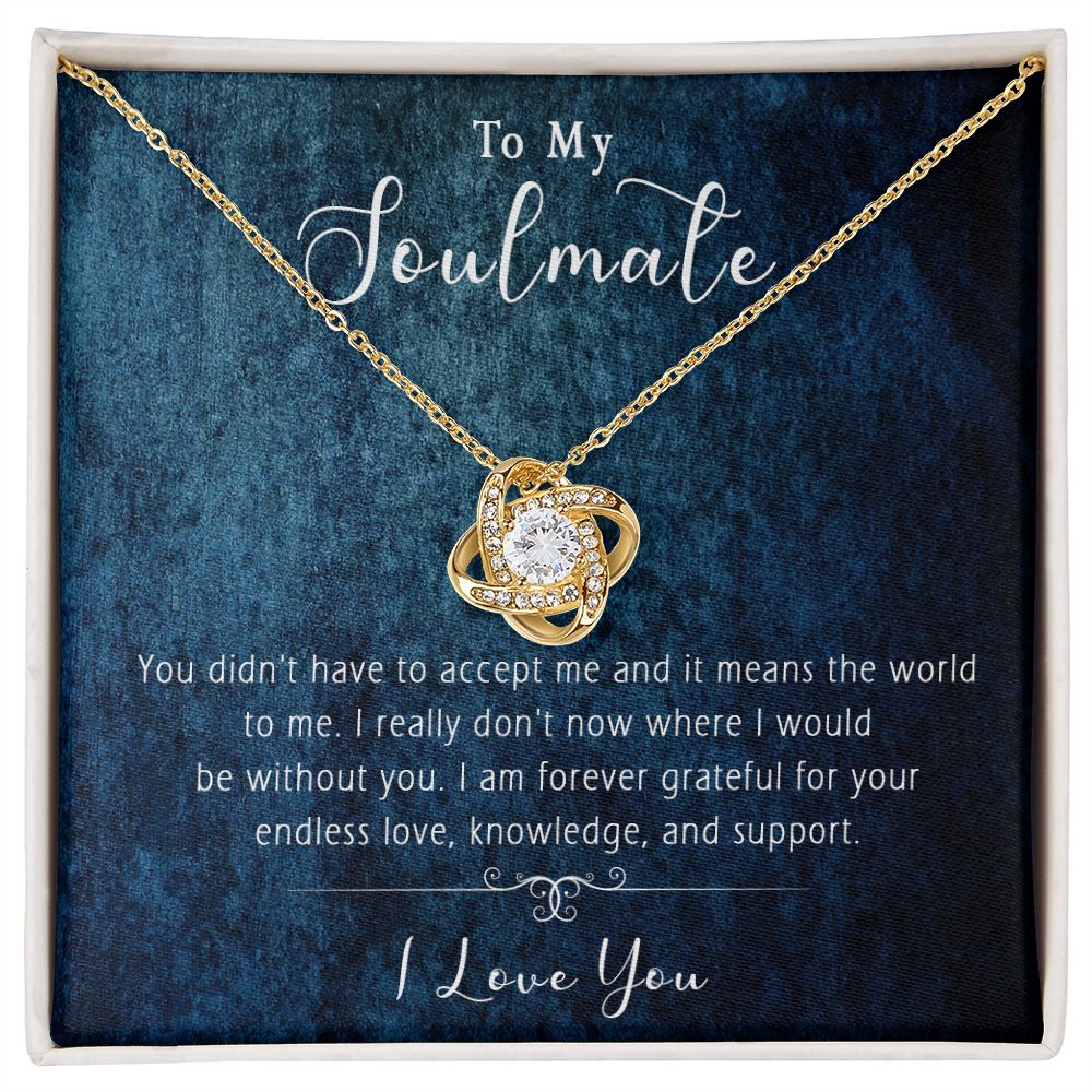 421A Wife Necklace Gift, To My Soulmate Necklace Gift, Anniversary Necklace Gift
