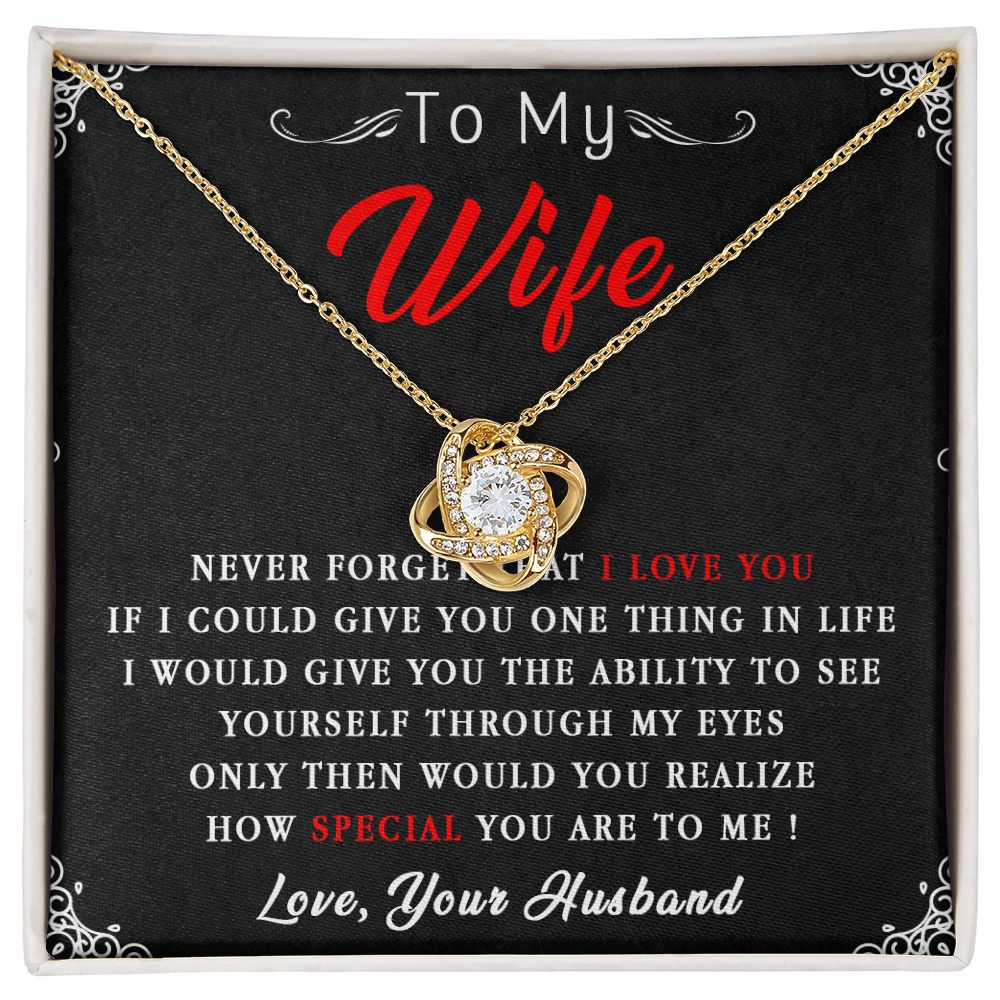 87A To My Wife Necklace, Necklace Gift For Wife, Anniversary Gift, Birthday Gift