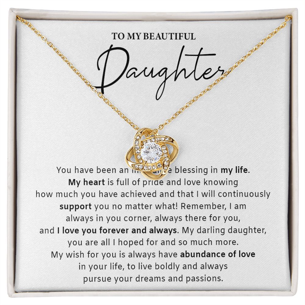 533A Daughter Gift from Mom Dad, Daughter Necklace Gift, Birthday Gift, Xmas Gifts