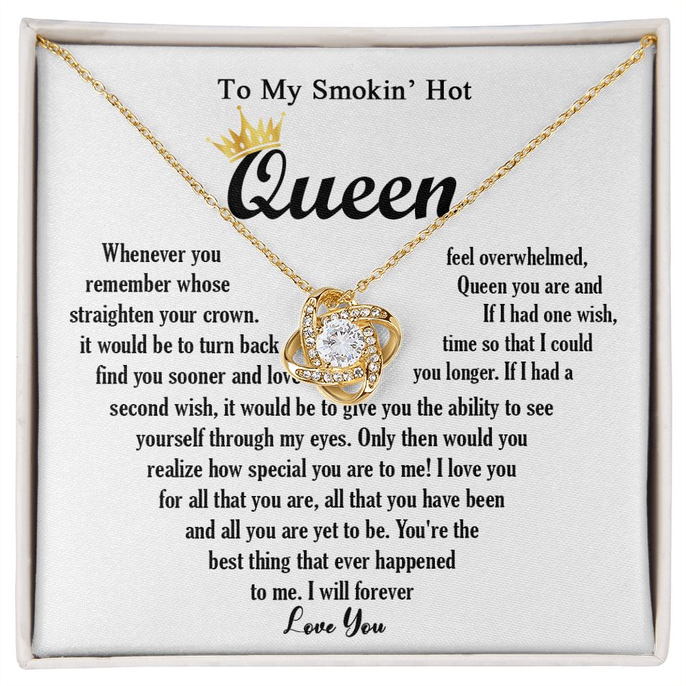 443A To My Smokin Hot Necklace, Gift For Wife Soulmate Valentines Day, Birthday Gift