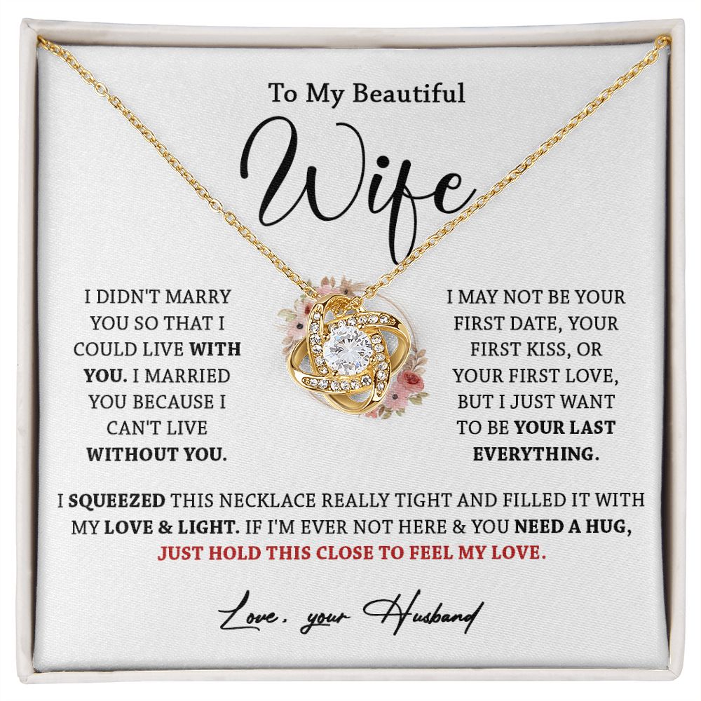 612A To My Wife Necklace, Gift For Wife, Valentines Gift For Wife, Necklace For Wife