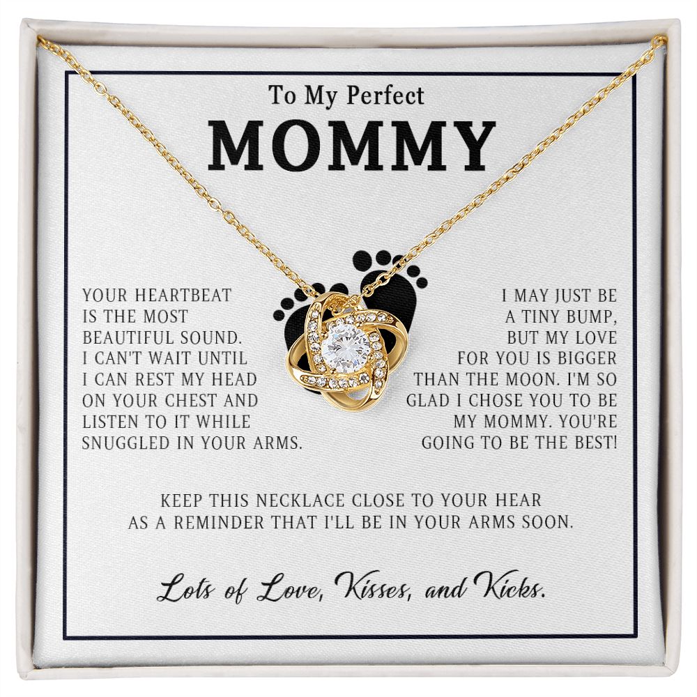 579A New Mom Necklace, Gift from Baby Bump, Baby Shower Party Gifts, Mother Necklace