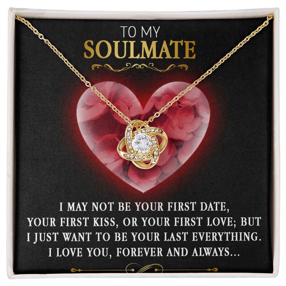 91A To My Soulmate Necklace, Engagement Gift for Future Wife, Xmas - Birthday Gift