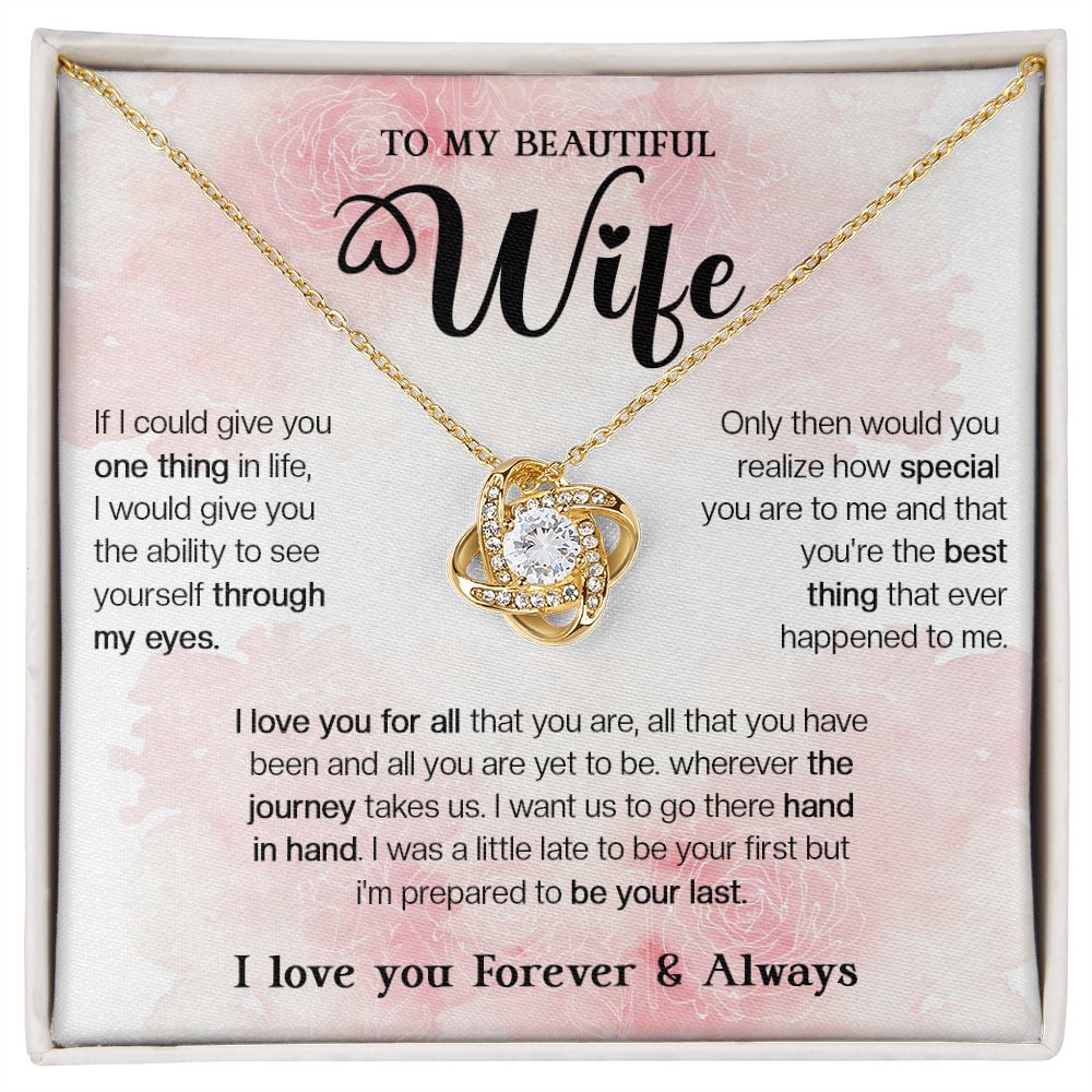 465A To My Wife Necklace, Xmas, Valentine Gifts For Her, Gift For Girlfriend Wife
