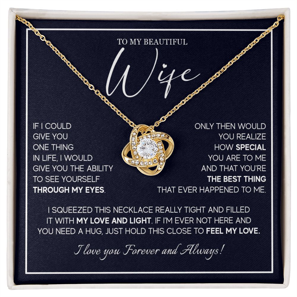 556A To My Wife Necklace From Husband, Soulmate Necklace Gift from Husband, Birthday