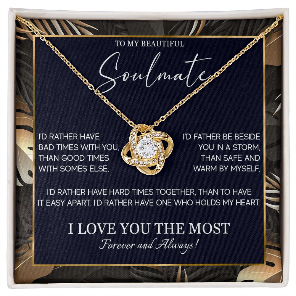 553A Soulmate Necklace, To My Soulmate Necklace, Birthday Gifts for Wife, Girlfriend