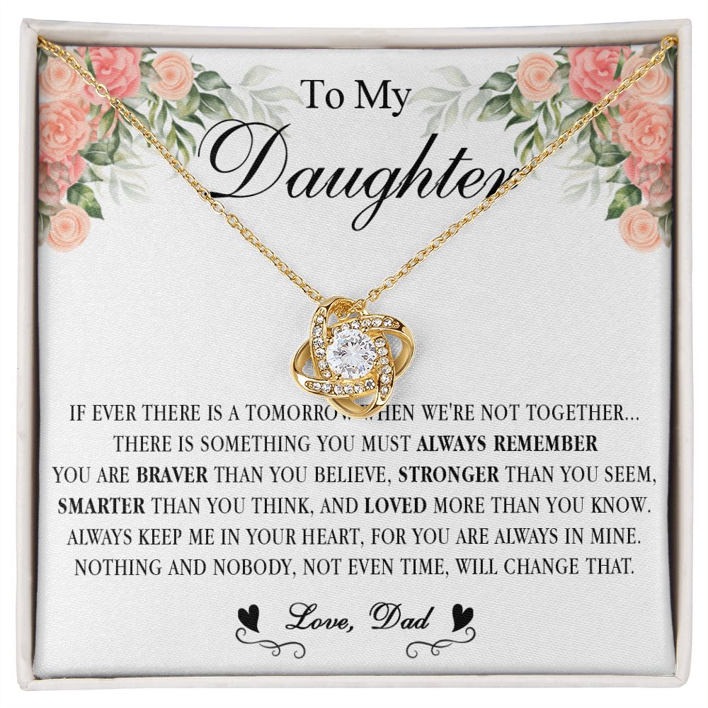 538A Gift For Daughter From Dad, To My Daughter Necklace, Daughter Father Necklace