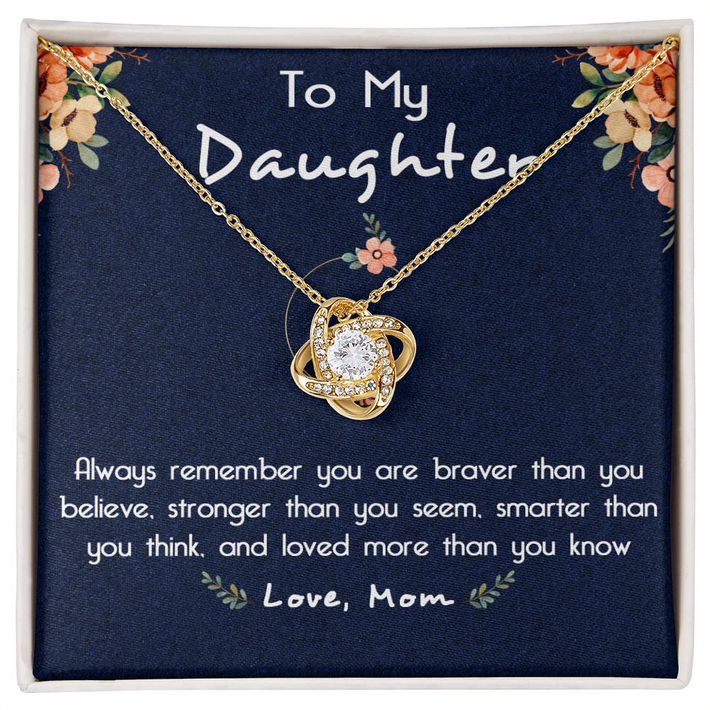 116A To My Daughter Necklace, Gift For Daughter From Mom, Birthday Gifts, Xmas Gift