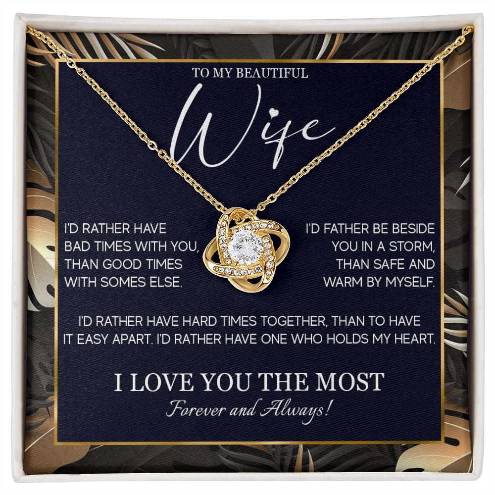 554A Gifts For Wife Romantic, Wife Birthday Gifts, To My Wife Necklace From Husband