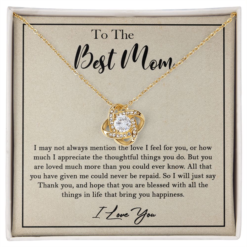 435A To My Best Mom Necklace, Birthday Xmas Gift, Gift For Mom from Son or Daughter