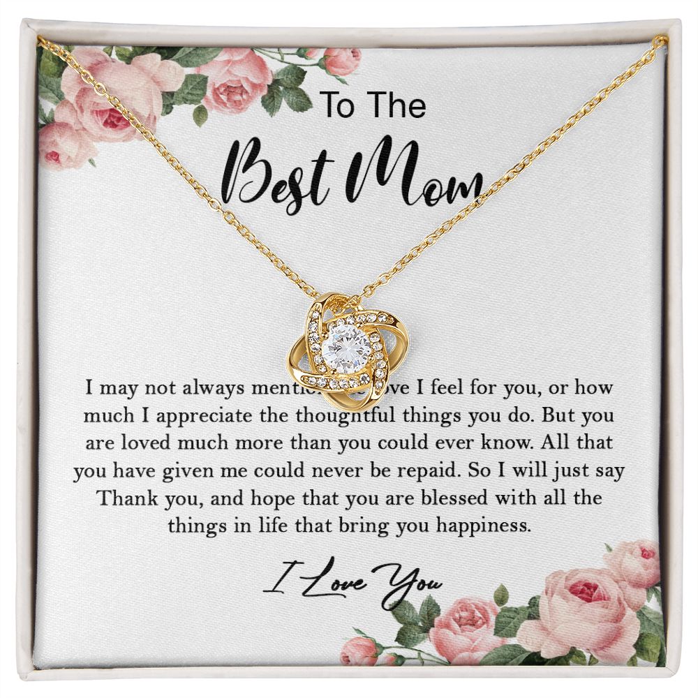 633A To My Mom Necklace,Mama, Birthday Gift From Son/Daughter For Birthday,I Love Mom
