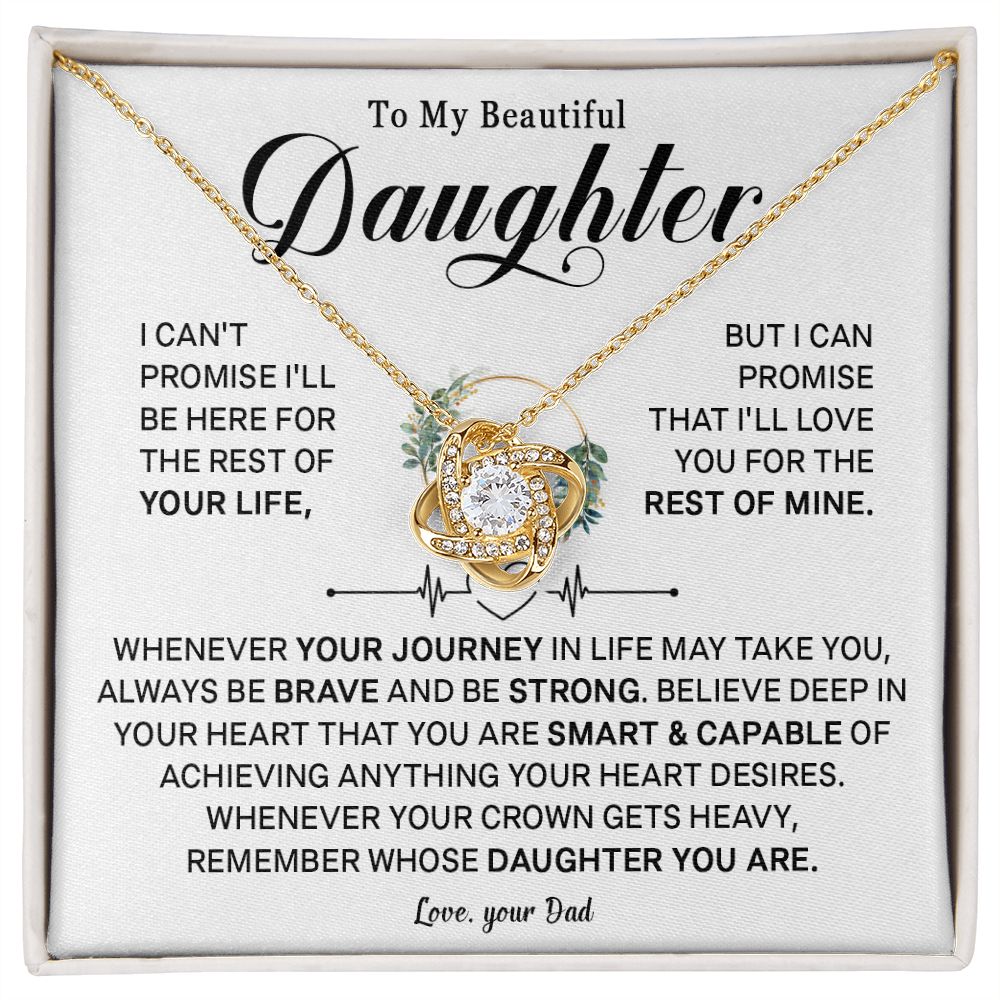 543A To My Daughter Necklace, Birthday Gift For Daughter from Dad, Daughter Necklace