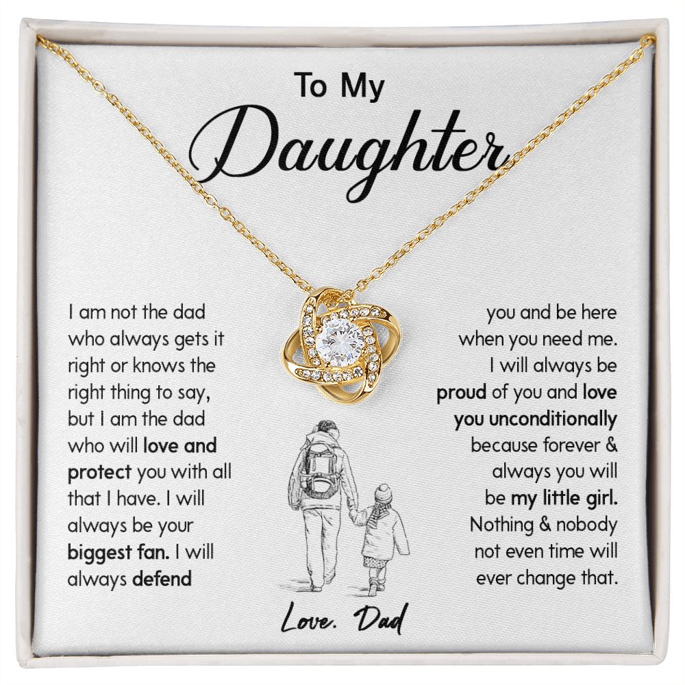450A To My Daughter Necklace Gift from Dad, Birthday Graduation Christmas Gift