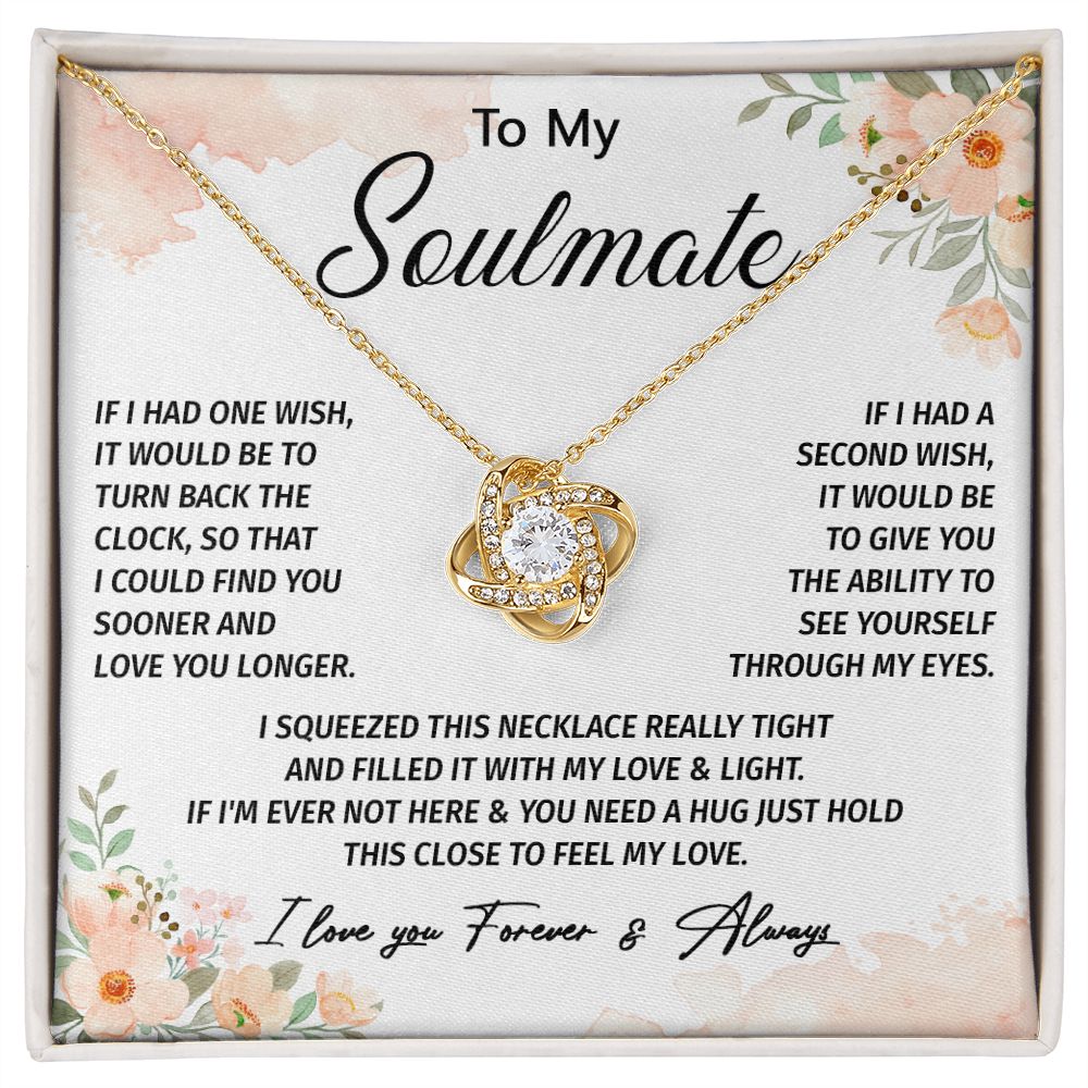603A To My Soulmate Necklace, Valentine Gifts For Her, Xmas Gift For Girlfriend Wife