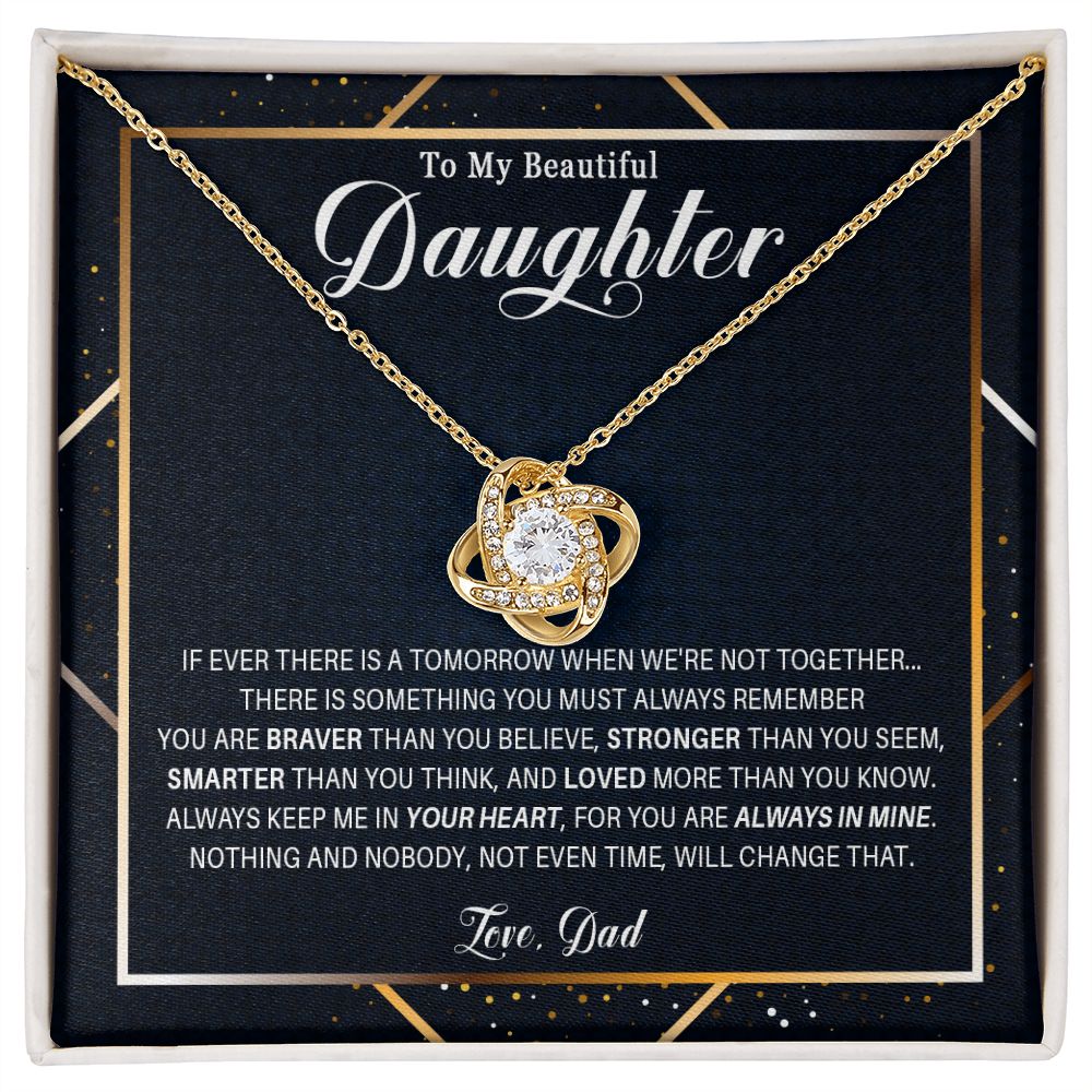 536A Gift For Daughter From Dad, To My Daughter Necklace, Birthday Gifts for Daughter