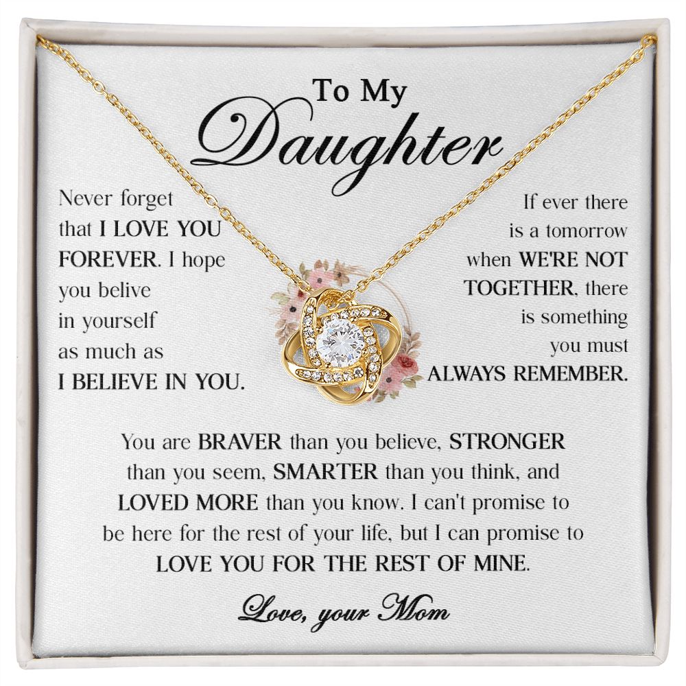 456A To My Daughter Necklace, Gift From Dad For Daughter, Gift Birthday, Christmas
