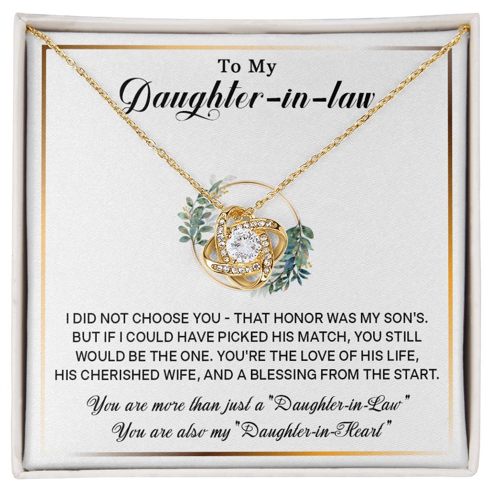 577A To My Daughter-In-Law Necklace, Gift For Daughter In Law, Daughter In Law Gift