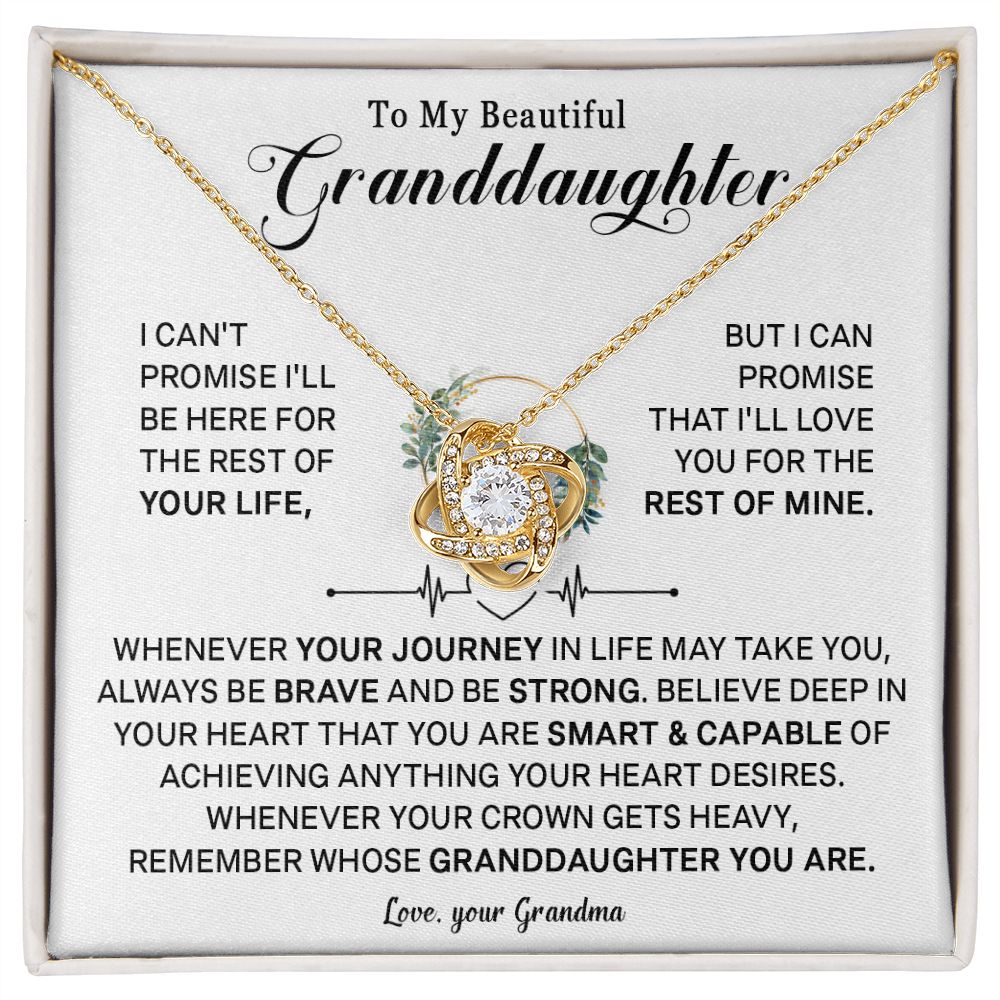 542A To My Granddaughter Necklace, Xmas Birthday Gift For Granddaughter from Grandma