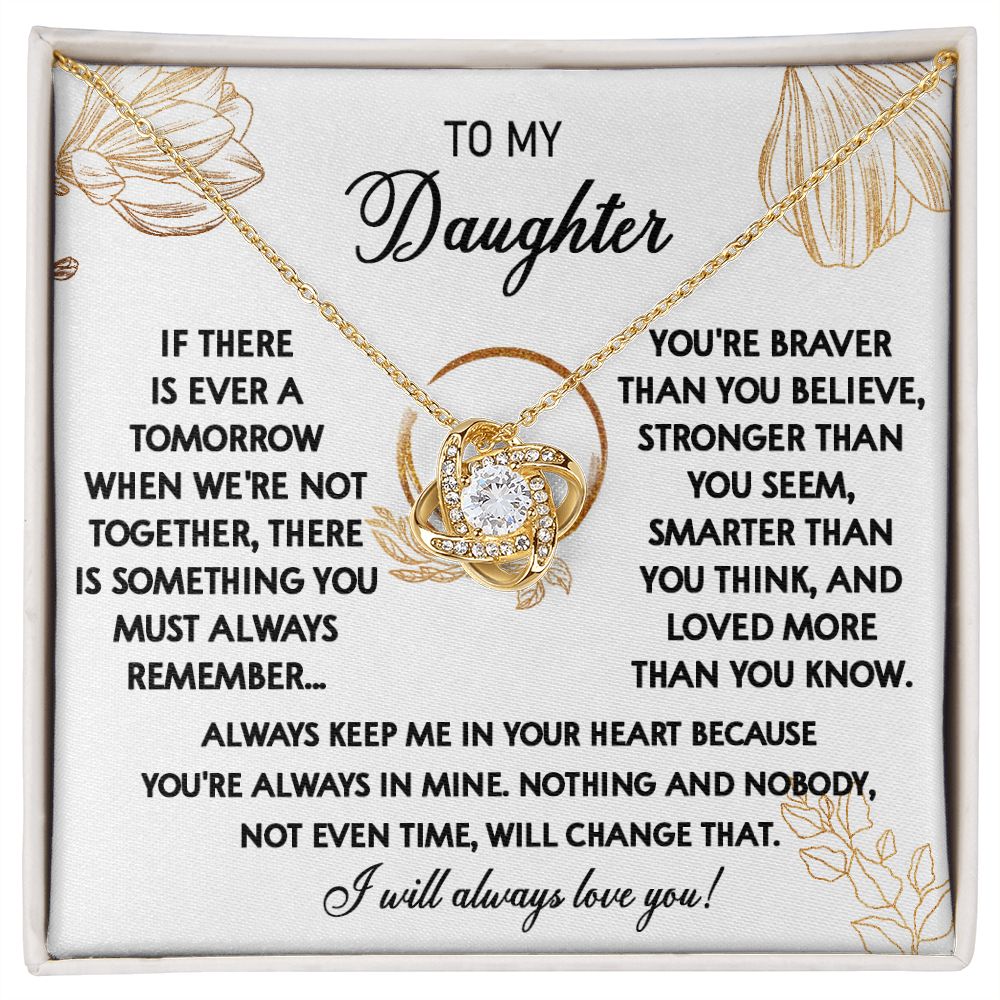 111A To My Daughter Necklace, Daughter Gift From Dad, Mom, Xmas Gift, Birthday Gift