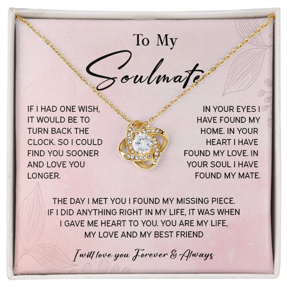 464A To My Soulmate/Wife Necklace Gift for Fiancée / Girlfriend Gifts for Her