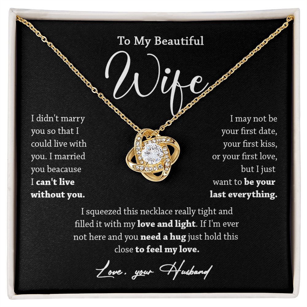 452A To My Wife Necklace, Valentine Gift For Her, Gift For Soulmate, Gift For Her