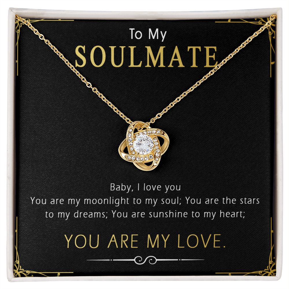 420B To My Soulmate Necklace, Gift For Wife Girlfriend From Husband, Birthday Gifts
