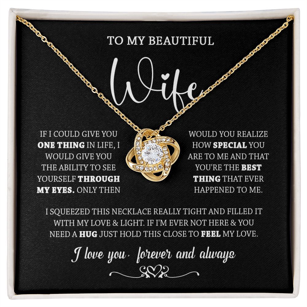 437A To My Wife Necklace, Necklace Gifts For Wife From Husband, Birthday Xmas Gift