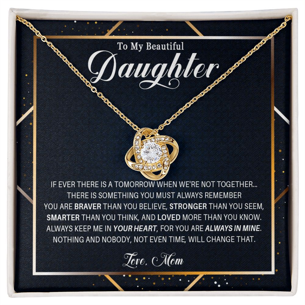 537A Gift For Daughter From Mom, To My Daughter Necklace, Birthday Gifts for Daughter