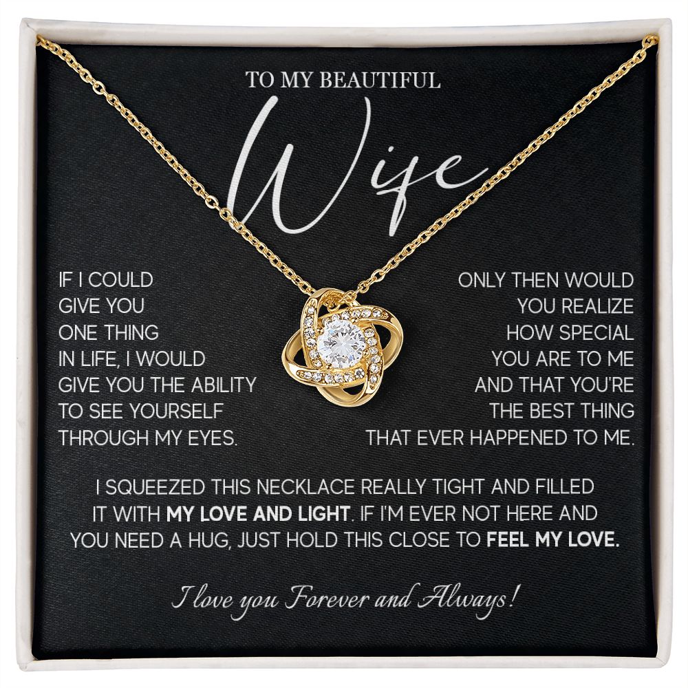 493A Gift For Wife From Husband, To My Wife Necklace, Wedding Anniversary Gifts