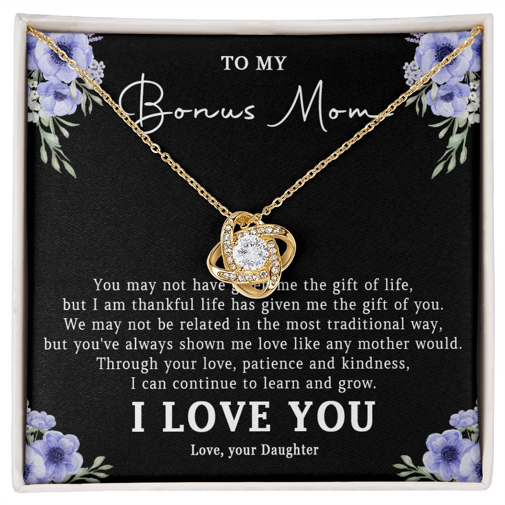 522A Step Mom Gift, Bonus Mom Necklace, Stepmom Necklace Birthday Gift from Daughter