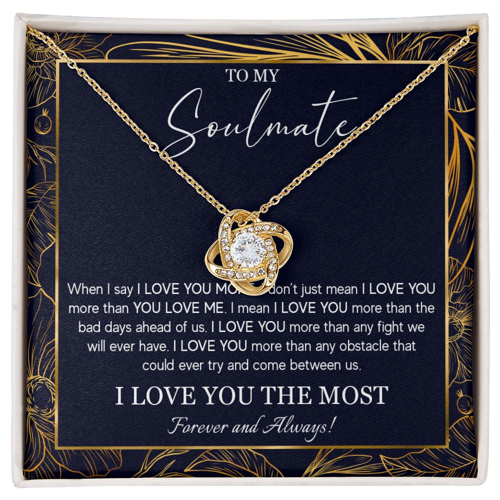 552A To My Soulmate Necklace, Jewelry Gifts For My Wife, Girlfriend, Future Wife Gift