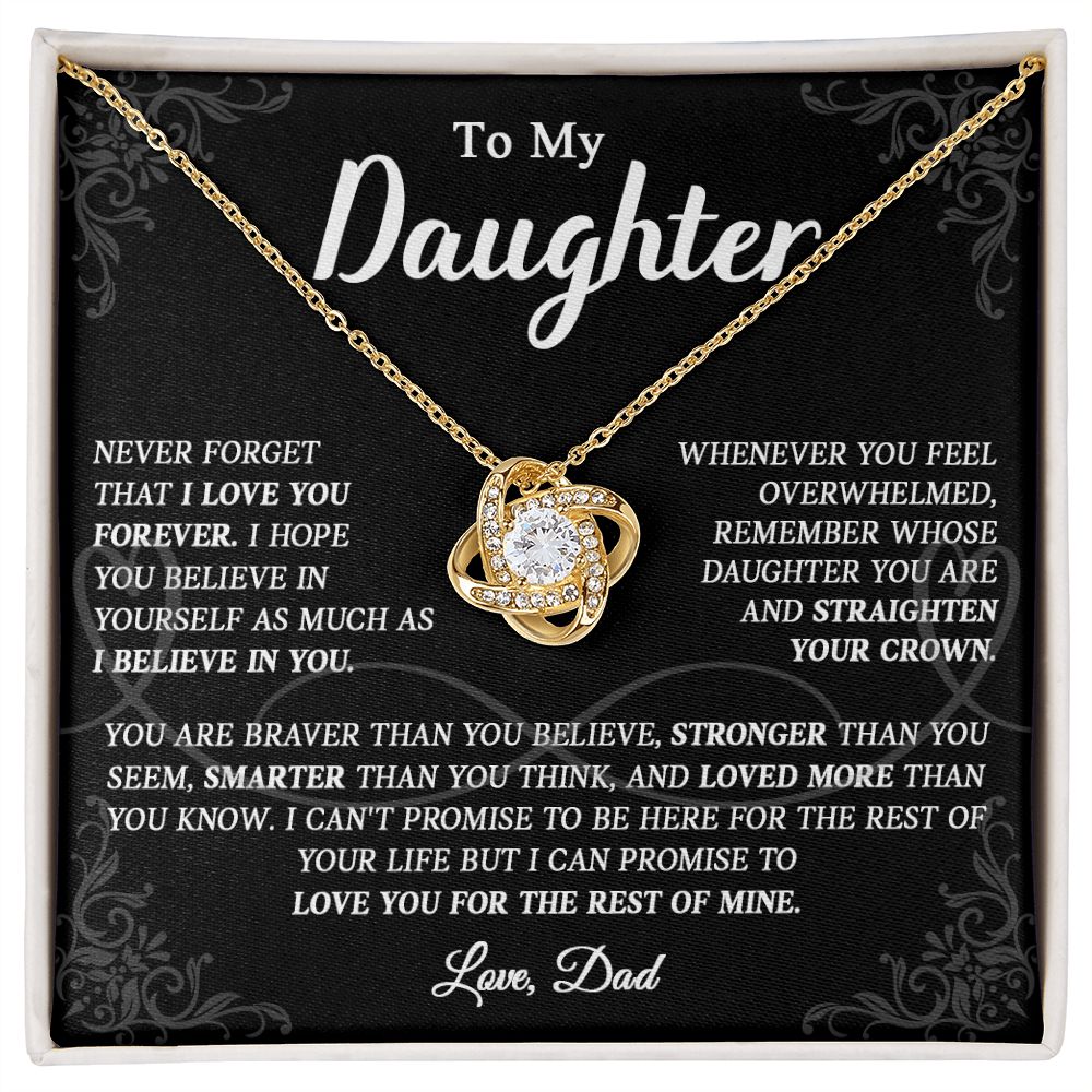 623A To My Daughter Necklace, Christmas Gift For Daughter From Dad, Daughter Necklace