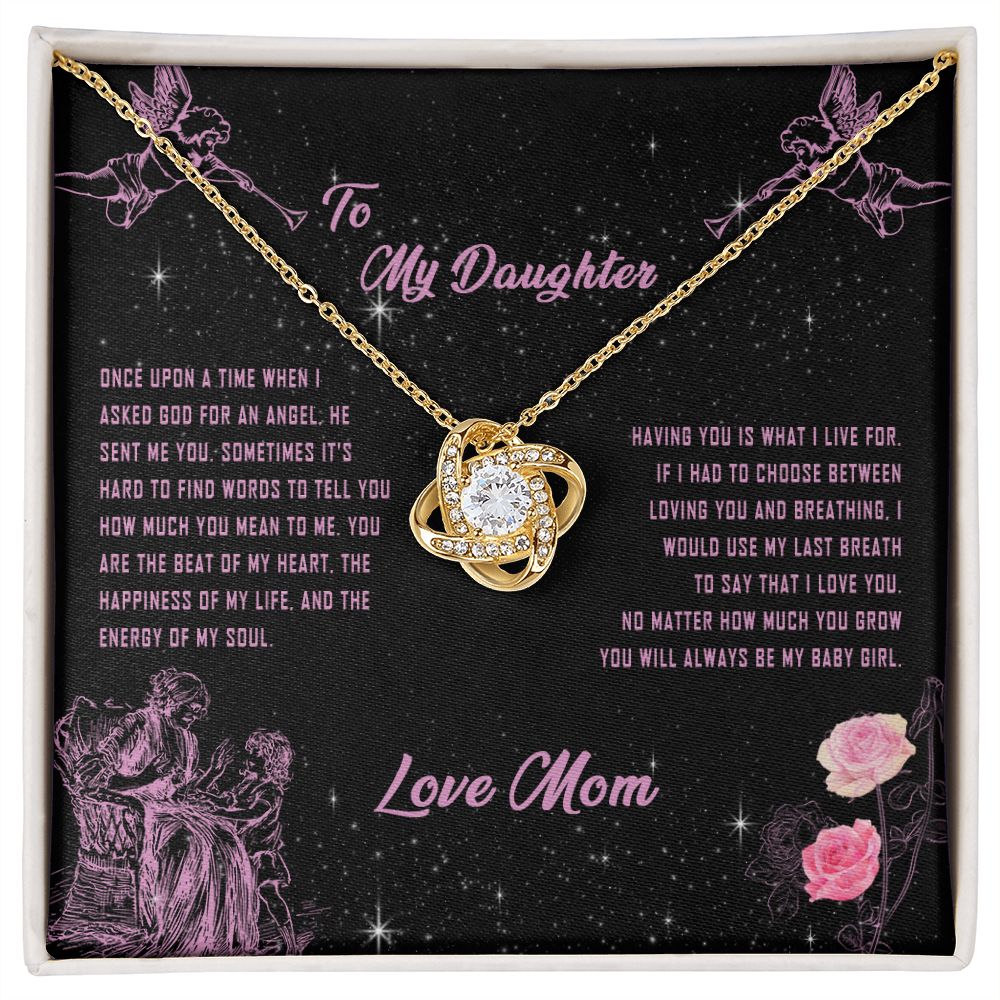 101A To My Daughter Necklace, Gift for Daughter from Mom, Daughter Necklace Gift