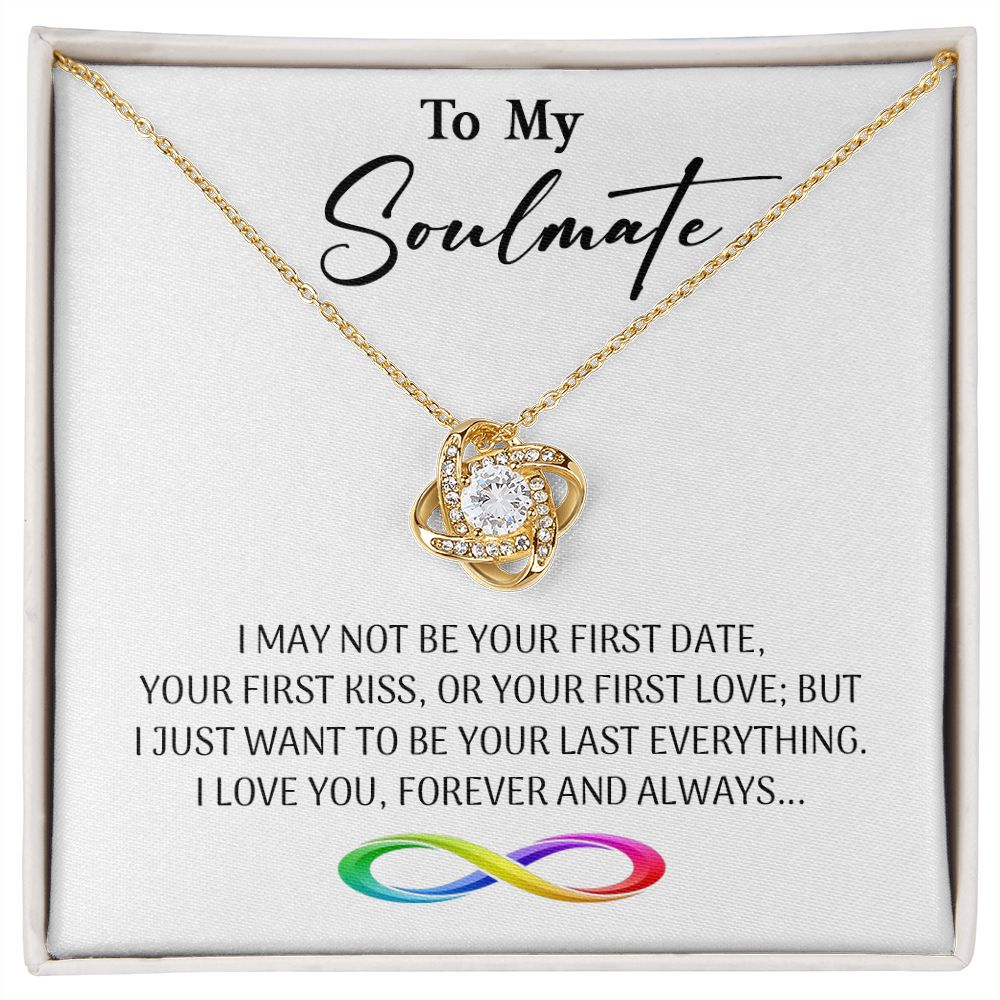 470A To My Soulmate Necklace, Valentine Gifts For Her, Gift For Girlfriend Wife
