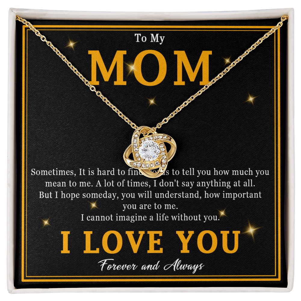 508A To My Mom Necklace, Mother Gift From Son Daughter, Birthday Gift for Mom, Mama