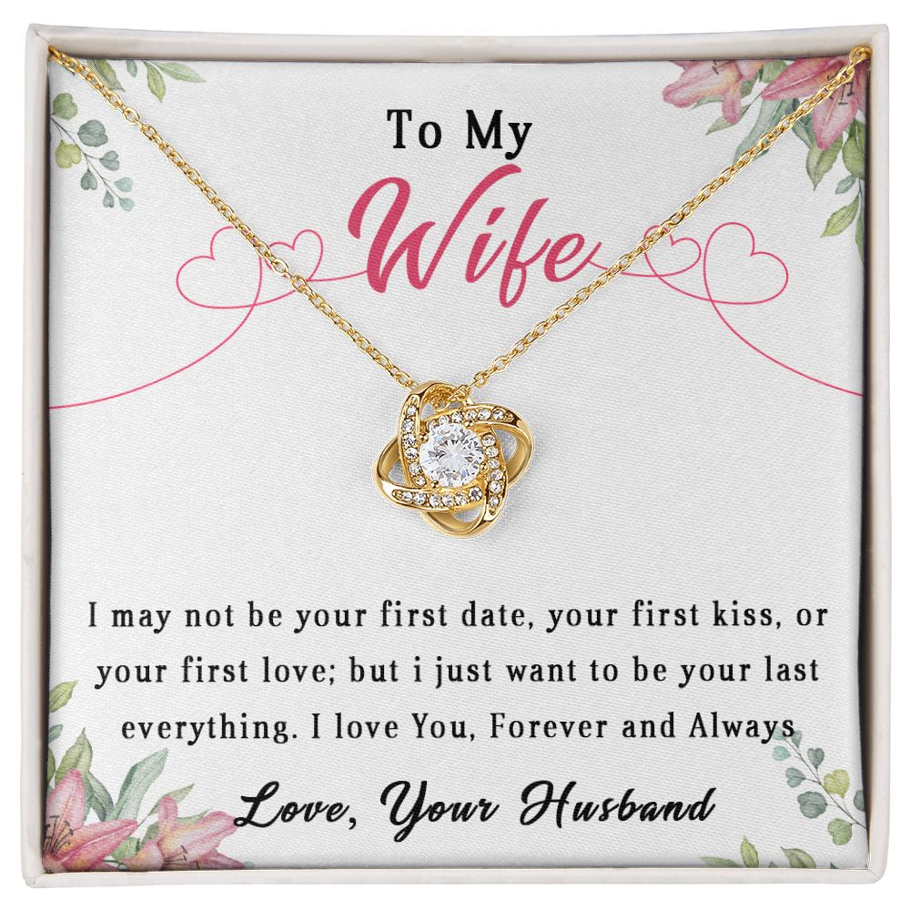 81A To My Wife Necklace, Wife Anniversary Gift From Husband, Necklace Gift Birthday