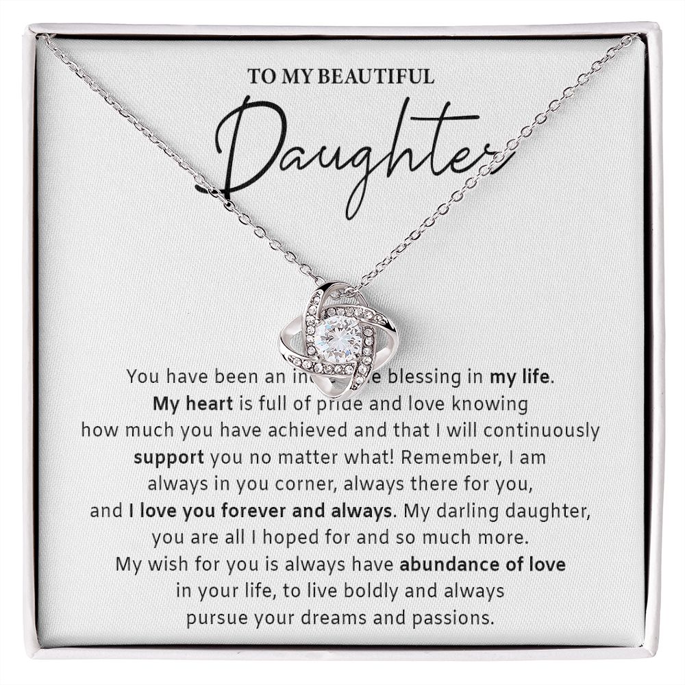 533A Daughter Gift from Mom Dad, Daughter Necklace Gift, Birthday Gift, Xmas Gifts