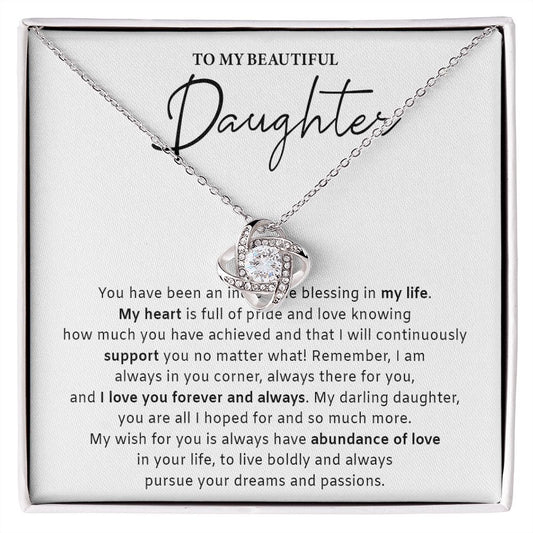 533A Daughter Gift from Mom Dad, Daughter Necklace Gift, Birthday Gift, Xmas Gifts