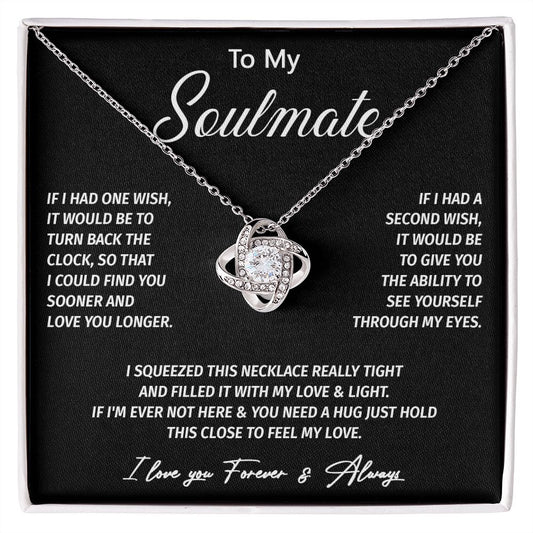 601A To My Soulmate Necklace, Valentine Gifts For Her, Xmas Gift For Girlfriend Wife