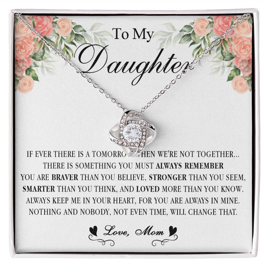 539A Gift For Daughter From Mom, To My Daughter Necklace, Daughter Mother Necklace