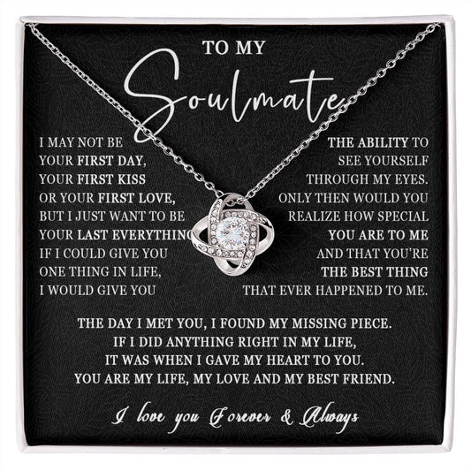 507A Love Gift For Her, To My Soulmate Necklace, Gift For Soulmate, Girlfriend, Wife