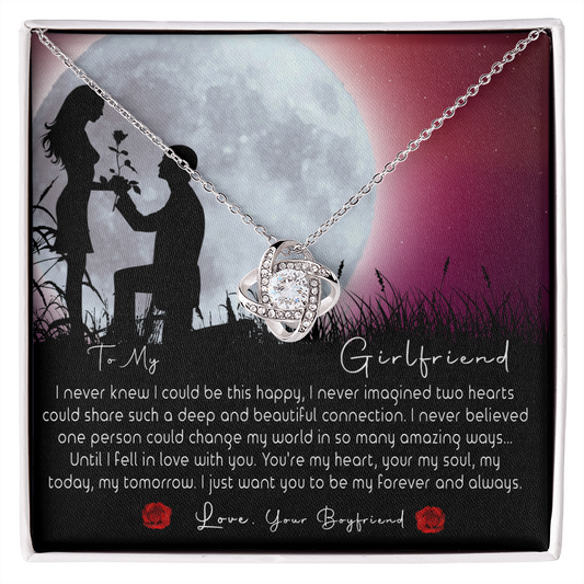 Necklace To My Girlfriend, Gift for Her/Women From Husband, Love Couples Moon