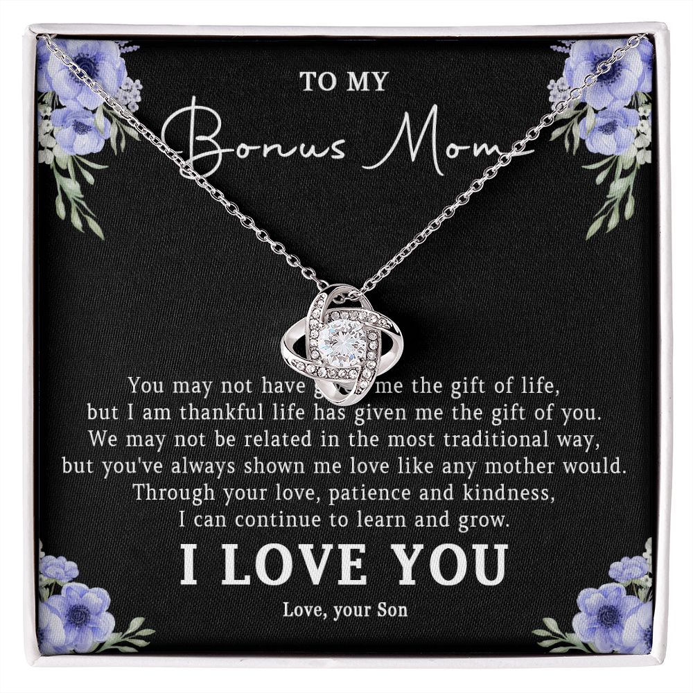 523A Step Mom Gift, Bonus Mom Necklace, Stepmom Necklace, Mom Birthday Gift from Son