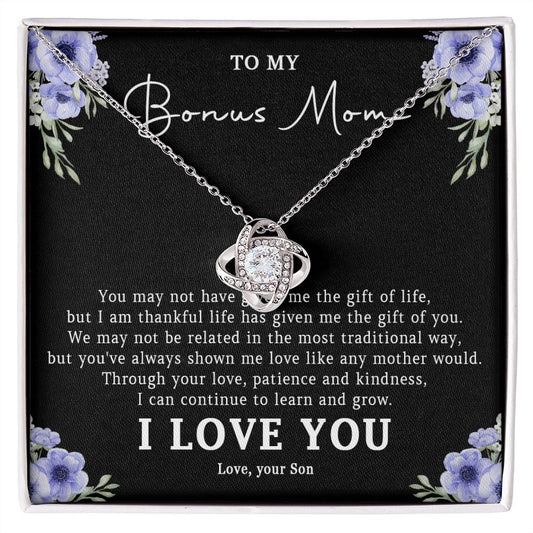 523A Step Mom Gift, Bonus Mom Necklace, Stepmom Necklace, Mom Birthday Gift from Son