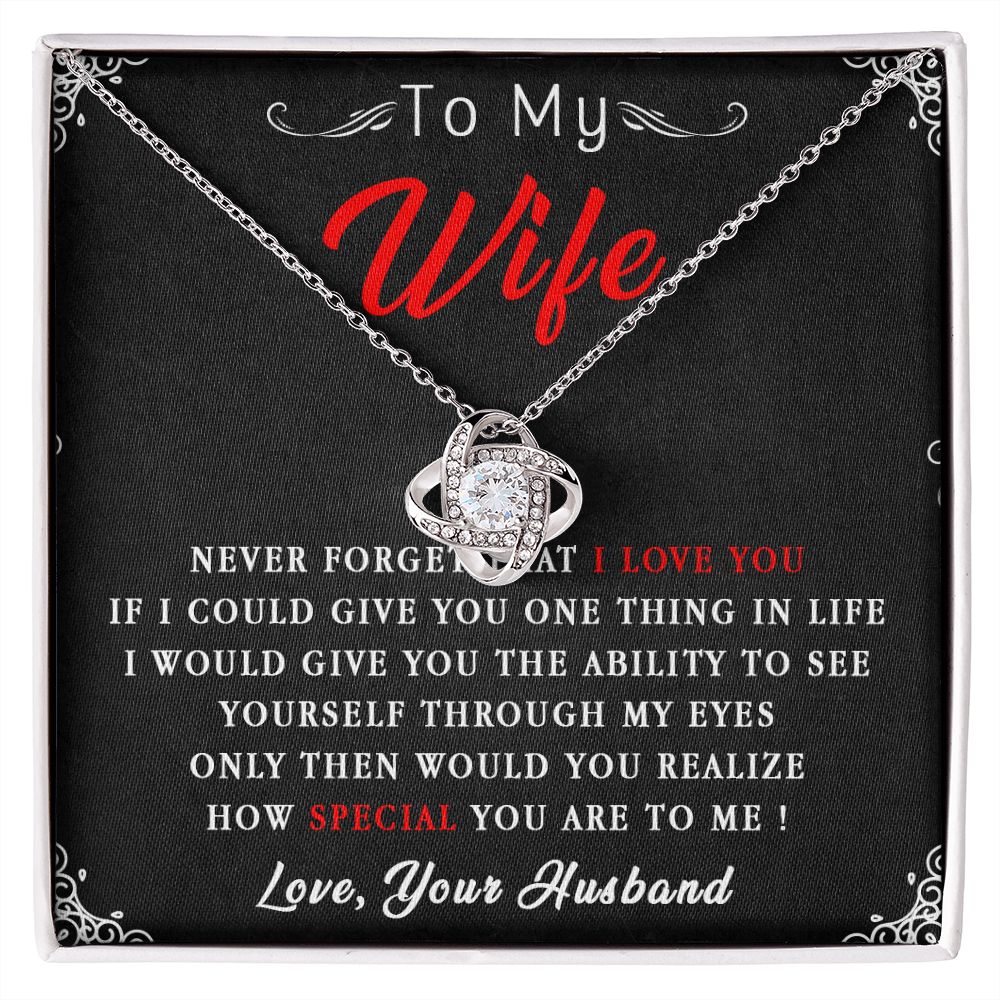 87A To My Wife Necklace, Necklace Gift For Wife, Anniversary Gift, Birthday Gift