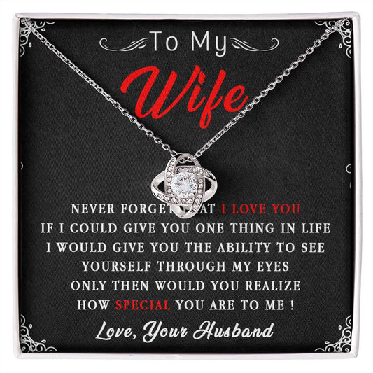 87A To My Wife Necklace, Necklace Gift For Wife, Anniversary Gift, Birthday Gift